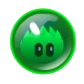 Pop green bubble