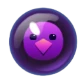 Pop purple bubble