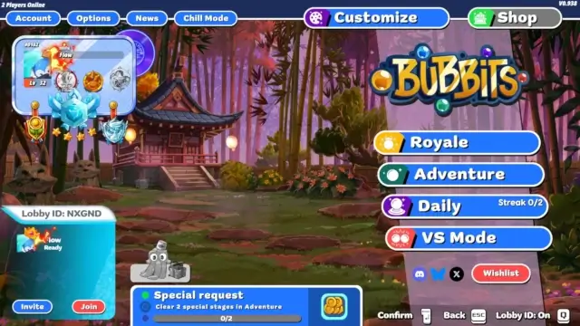 Bubbits promotional gameplay image used in compendium section