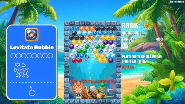 Using a Snap Bubble to clear a Levitate Bubble - Smart!