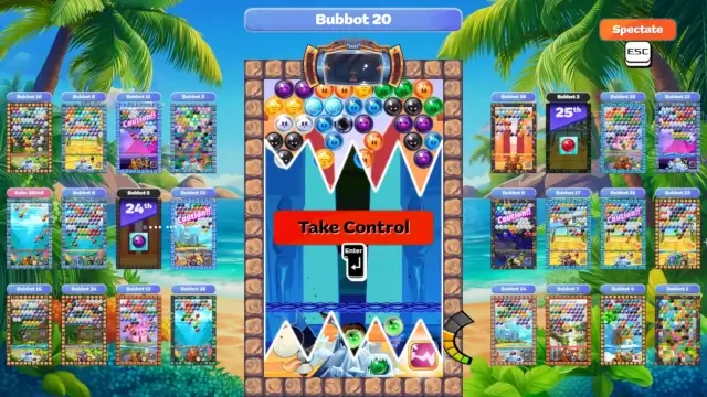 Bubble texture representing quick queue times and repeat multiplayer sessions